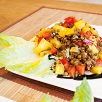 Ananas Linsen Salat